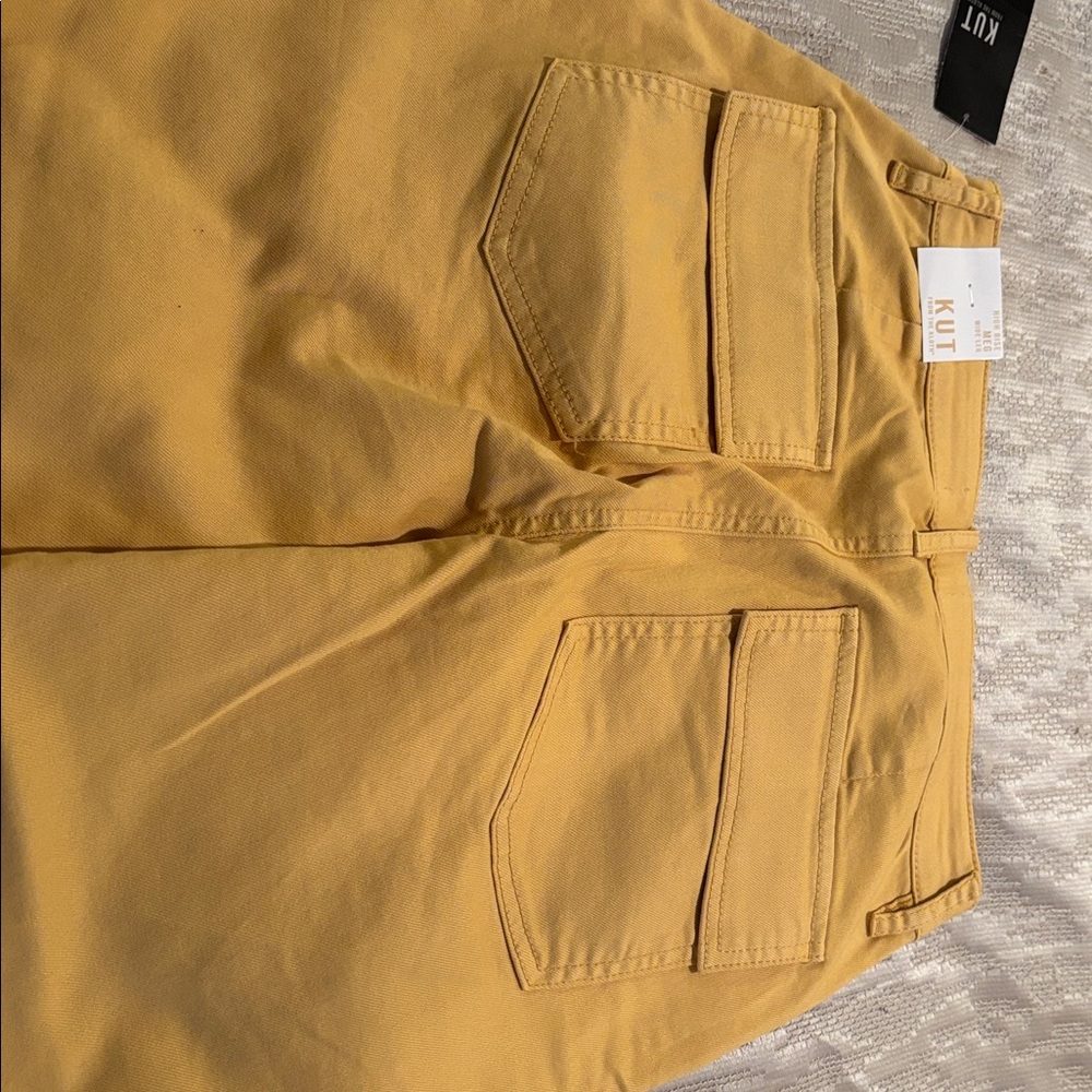 Kut from the Kloth Mustard Flare Jeans - Picture 2 of 5